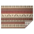 thumbnail image 1 of Red and Brown Christmas Pattern Rectangle Tablecloth 60"x84",Waterproof Polyester Rectangle Table Cloth, Wipeable Spillproof Polyester Tablecloth for Dining, Camping, Indoor and Outdoor, 1 of 5