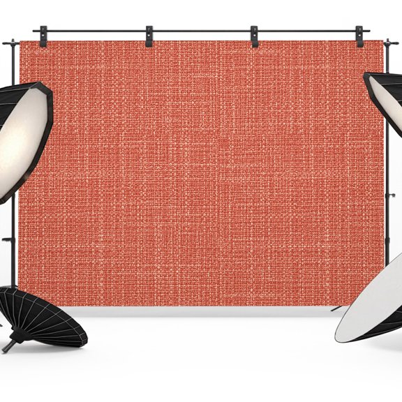 Red Brown Solid Backdrops for Photography, Minimalist Cloth Terracotta Linen Texture Fabric Photo Background Sturdy Studio Props for Photo Studio, Video Recording, Booth & Photoshoot 7x5ft