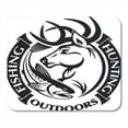 thumbnail image 1 of Red Buck Hunting and Fishing Badge Decal Mousepad Mouse Pad Mouse Mat 9x10 inch, 1 of 3