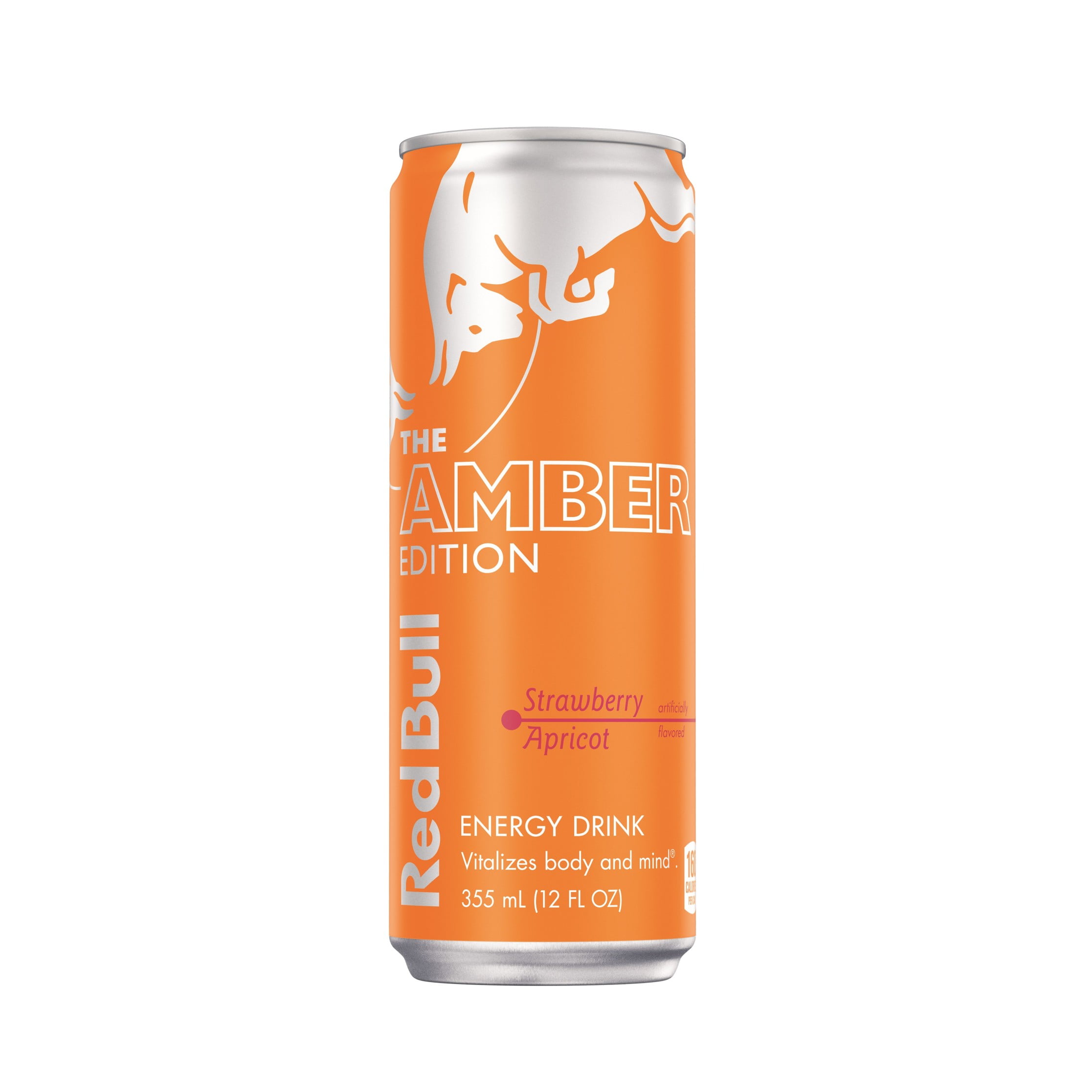 Red Bull Amber Edition Energy Drink, Strawberry Apricot, 114mg Caffeine ...