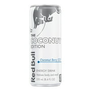 Red Bull Coconut Edition Energy Drink, Coconut Berry, 80mg Caffeine, 8.4 fl. oz. Can