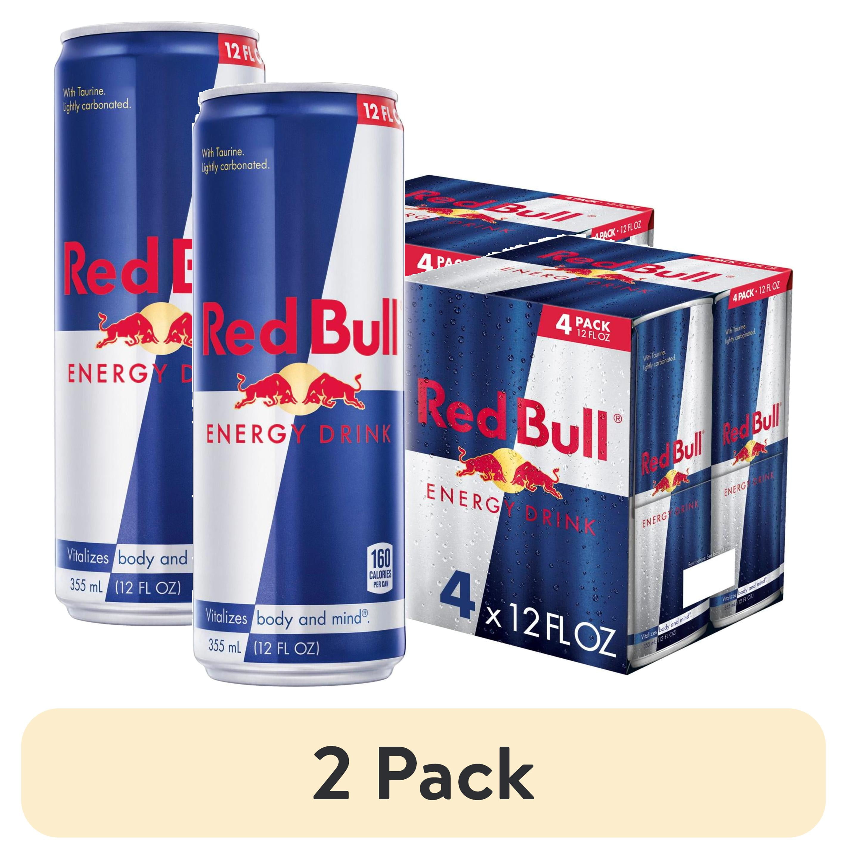Red Bull Energy Drink, 114mg Caffeine, 12 fl oz, Pack of 4 Cans Red Bull Energy Drink, 114mg Caffeine, 12 fl oz, Pack of 4 Cans