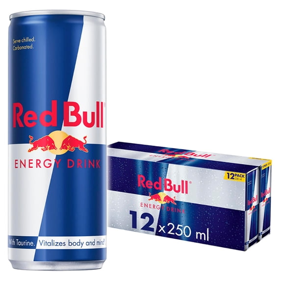 Red Bull Energy Drink 12 X 250M, Imported from Britain