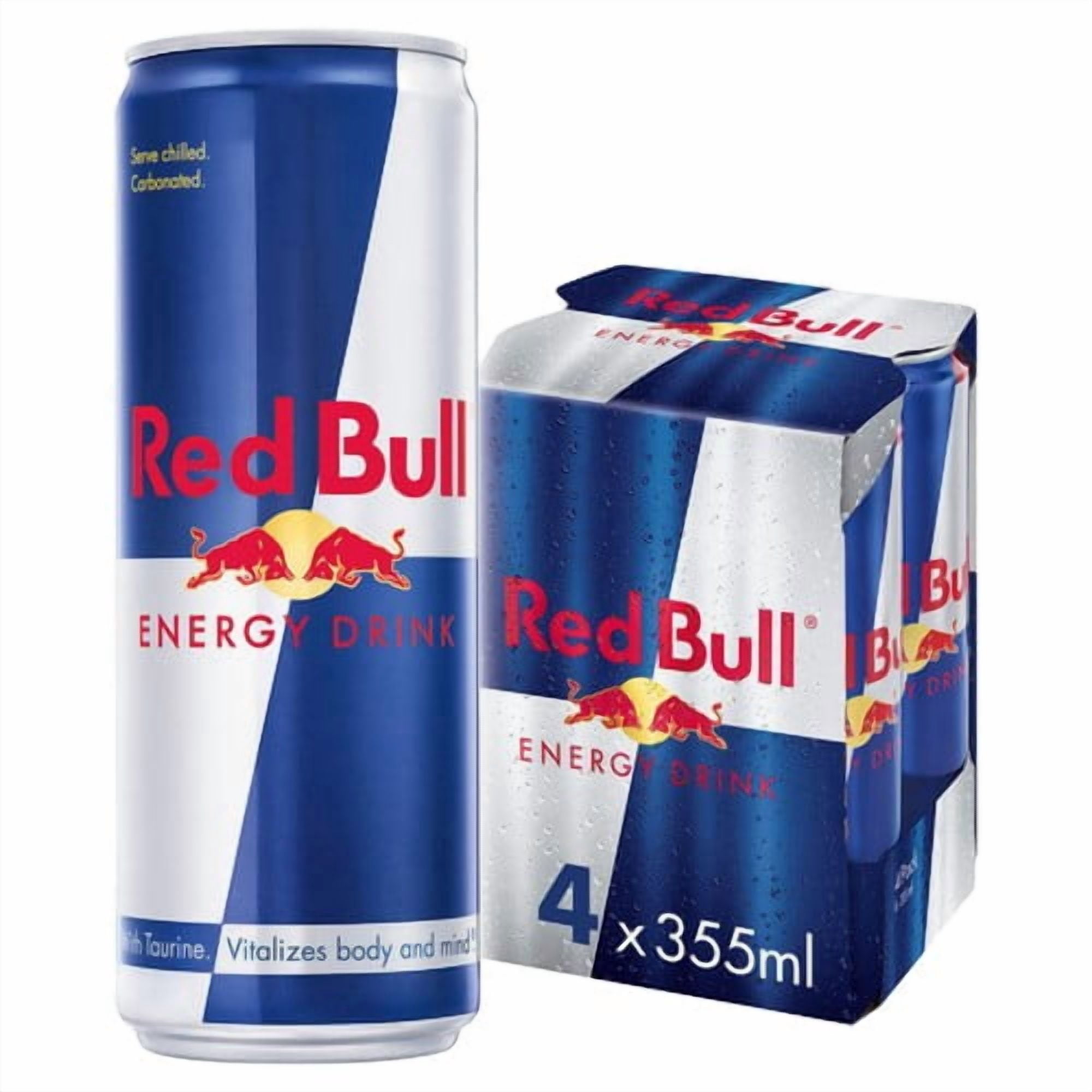 Red Bull Energy Drink 4 x 355ml, British Import (Pack of 2)