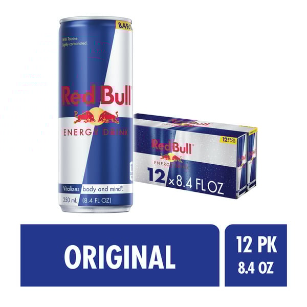 Red Bull Energy Drink, 8.4 fl oz Cans, 12-Pack