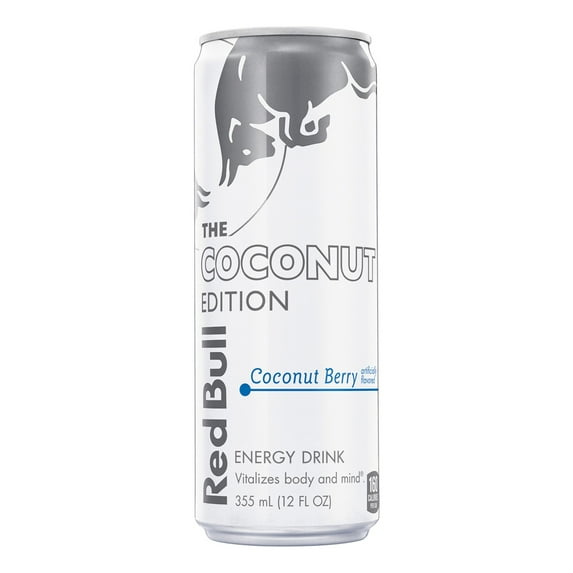 Red Bull Coconut Edition Energy Drink, Coconut Berry, 114mg Caffeine, 12 fl oz Can-Pack Of 2