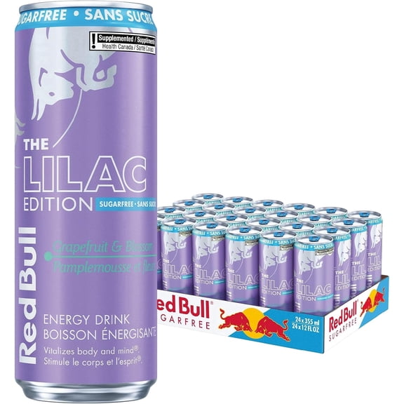 Red Bull Energy Drink, Grapefruit & Blossom, Sugarfree, 355ml (24 pack) Imported from Canada