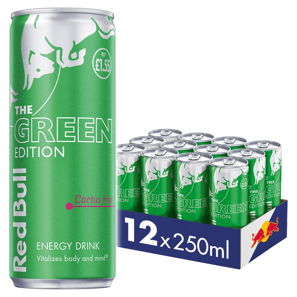 Red Bull Energy Drink Green Edition 250ml (pack of 12)