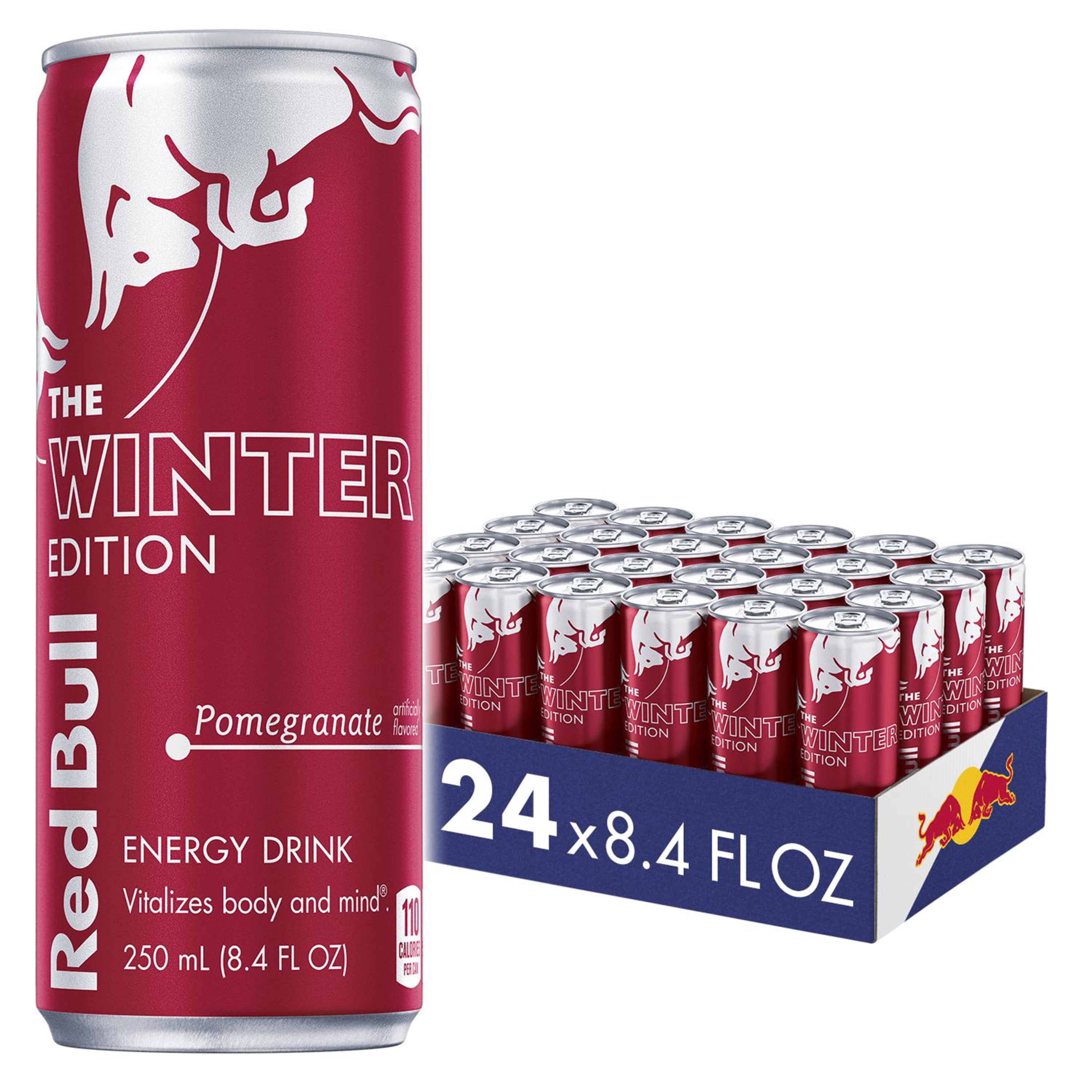 Red Bull Energy Drink, Pomegranate, 8.4 Fl Oz (24 pack)