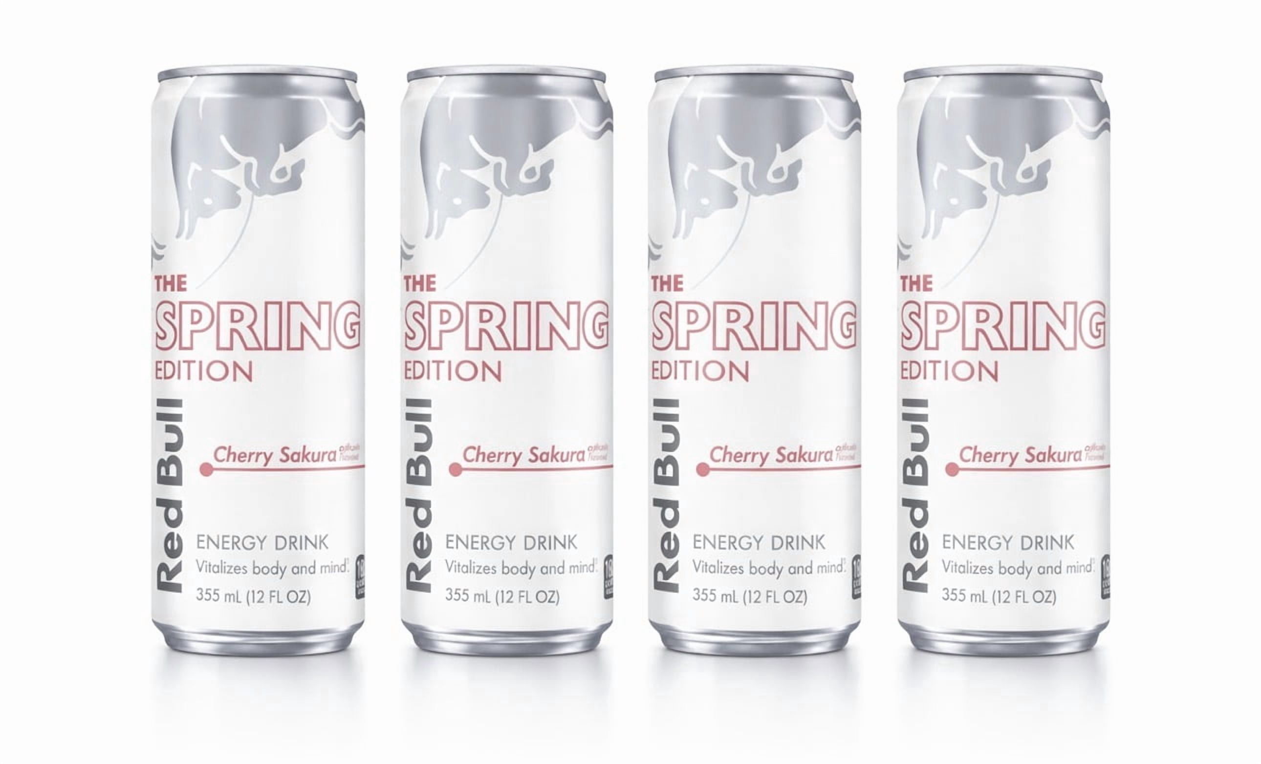 Red Bull Energy Drink The Spring Edition Cherry Sakura Flavored 4 Pack 12 fl oz