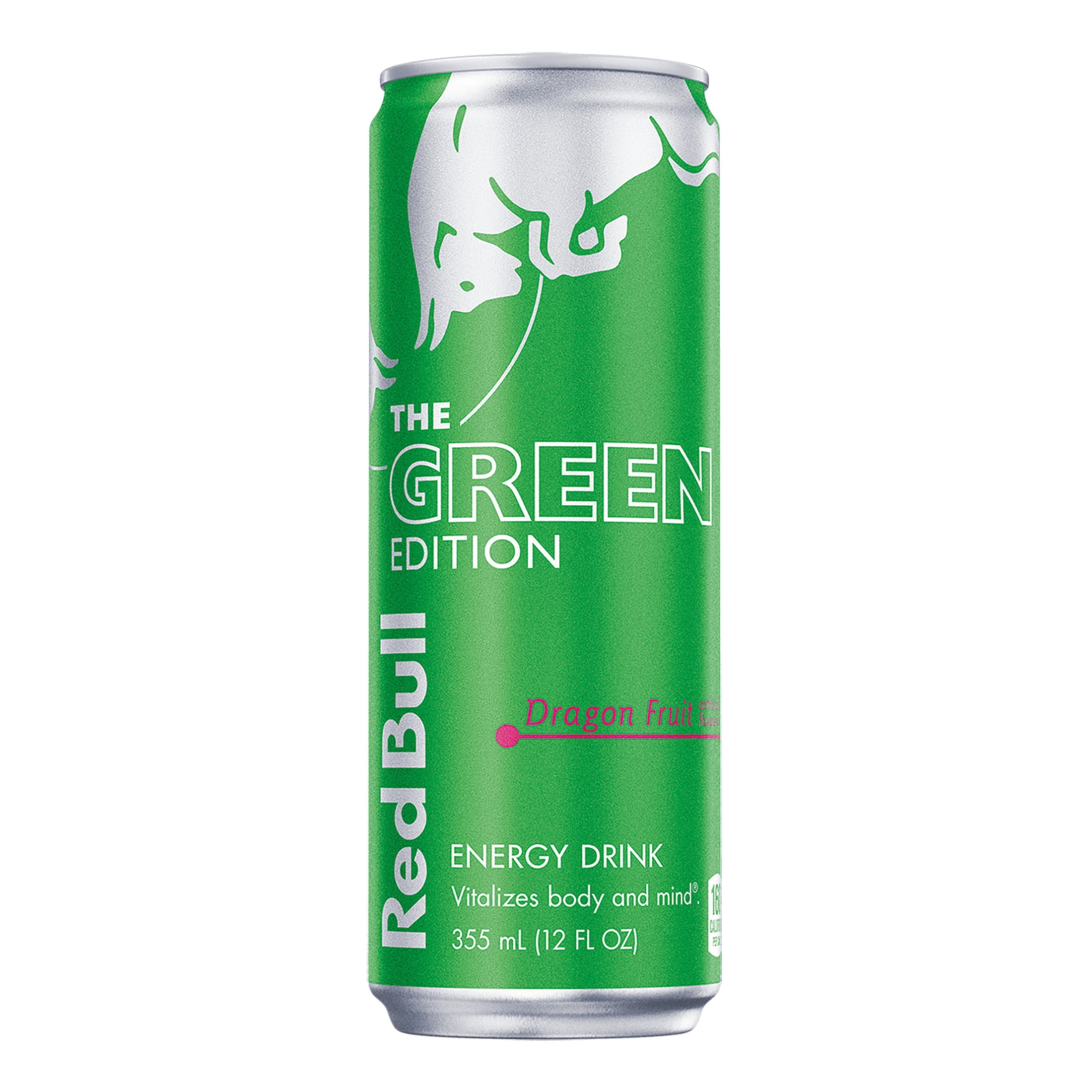 Red Bull Green Edition Energy Drink, Dragon Fruit, 114mg Caffeine, 12 fl oz Can