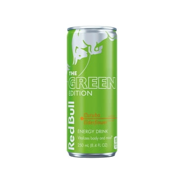 Red Bull Green Edition Energy Drink, Curuba Elderflower, 8.4 fl. oz. Can,  80mg Caffeine