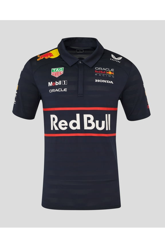 Racing F1 2025 Men's Team Polo Shirt Navy