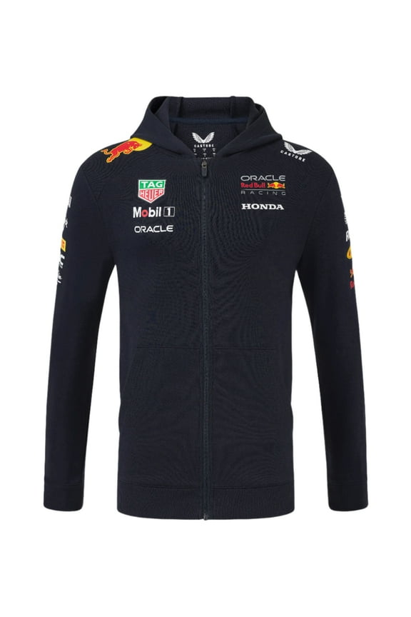 F1 2025 Team Full Zip Hooded Sweatshirt- Navy