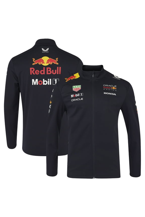 Unisex Red Bull Racing Navy Red Bull Racing Replica Full-Zip Softshell Jacket