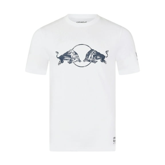 Red Bull Racing F1 Graphic Bull T-Shirt - Brilliant White/Navy