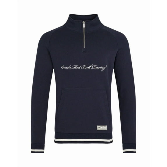 Red Bull Racing F1 Heritage Script 1/4 Zip Sweater - Navy