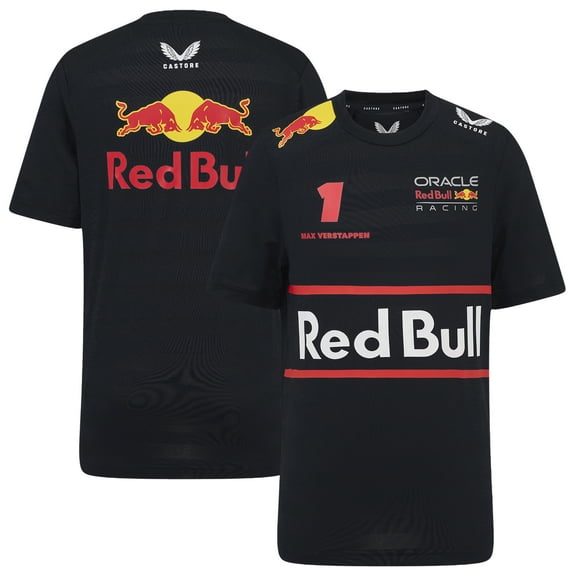 Youth Red Bull Racing Max Verstappen Navy Red Bull Racing Replica Driver T-Shirt