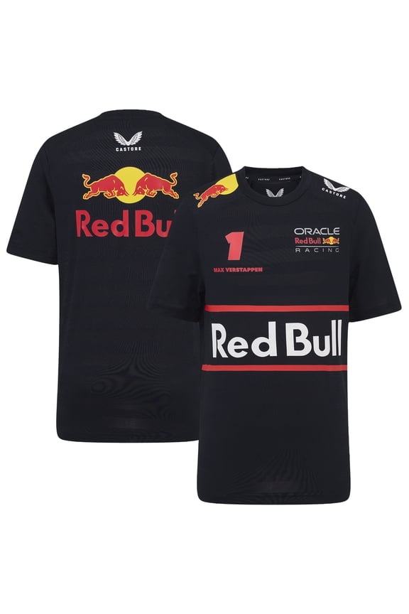 Youth Red Bull Racing Max Verstappen Navy Red Bull Racing Replica Driver T-Shirt