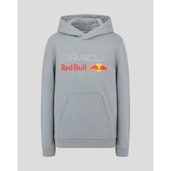 Red Bull Racing F1 Kid's Large Logo Hoodie - Youth Navy/Blue/Gray