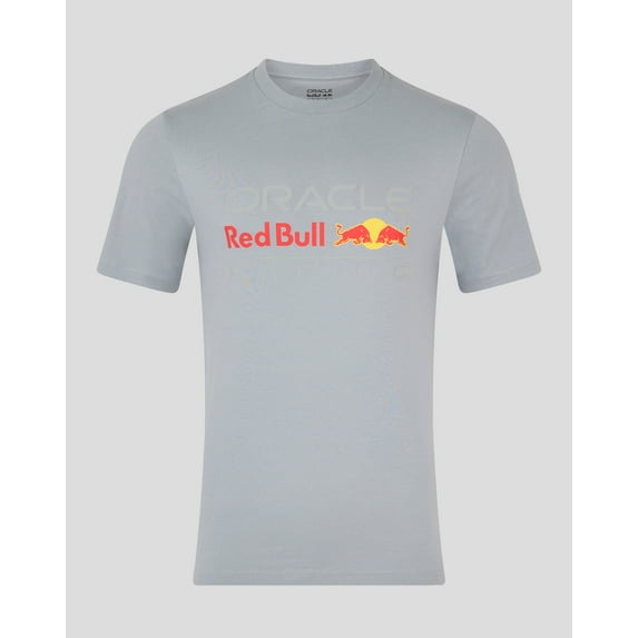 Red Bull Racing F1 Large Front Logo T-shirt - Gray/White/Navy/Blue