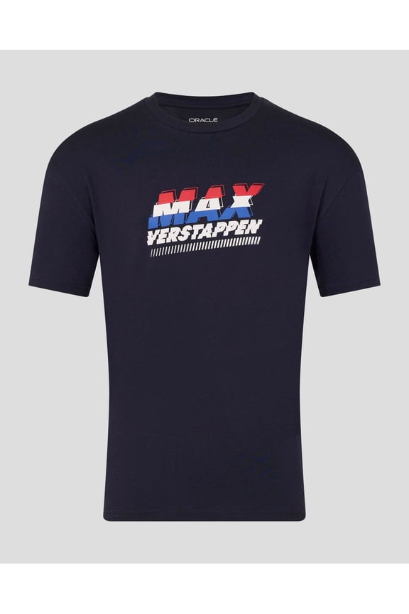 F1 Max Verstappen Front Graphic T-Shirt - Navy, XL