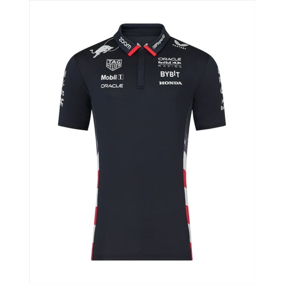 Red Bull Racing F1 Men's 2024 Special Edition America Race Team Polo Shirt- Navy