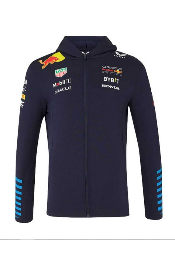 F1 Men's 2024 Team Full Zip Hooded Sweatshirt- Navy