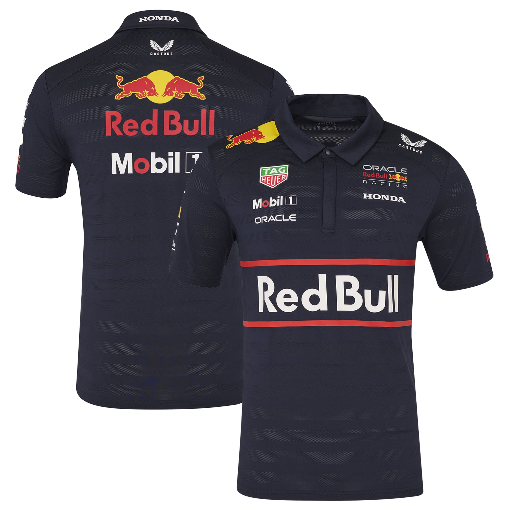 Polo Racing Text Men's Red Bull Racing Navy Red Bull Racing Replica Polo - Walmart.com