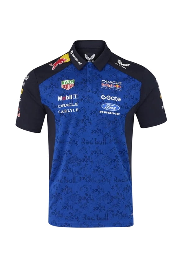 F1 Men's 2026 Team Polo Shirt- Blue/Navy