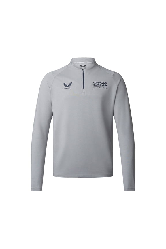 F1 Men's Lifestyle Quarter Zip Midlayer - Grey/Night Sky