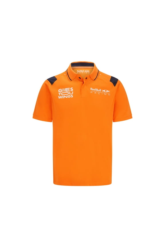 Red Bull Racing F1 Men's Max Verstappen Polo Shirt Orange