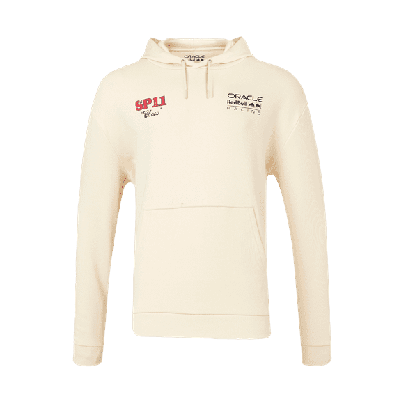 Red Bull Racing F1 Sergio "Checo" Perez Vintage Oversized Hoodie - Off White/Navy