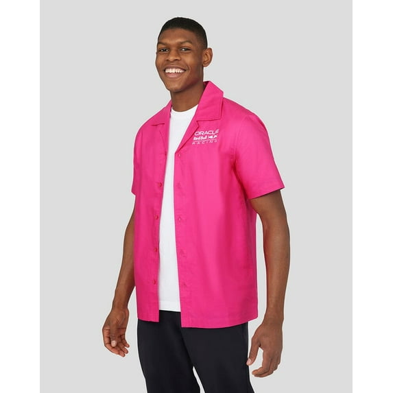 Red Bull Racing F1 Special Edition Miami Button Down Shirt - Pink