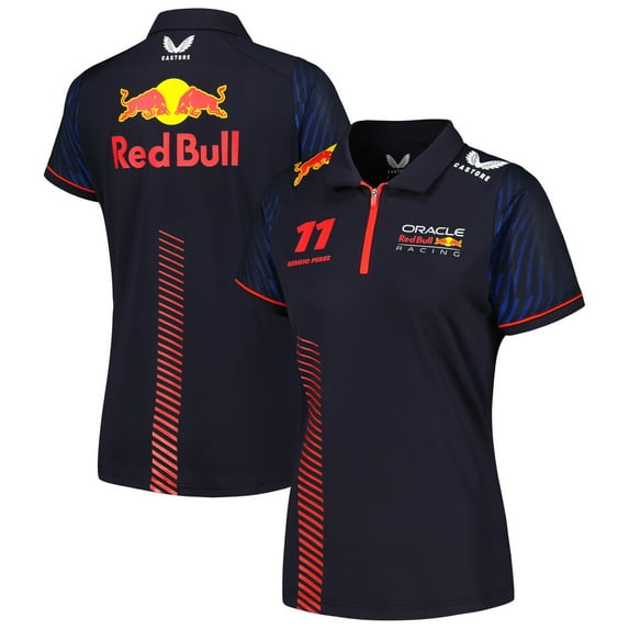 Red Bull Racing F1 Women's Sergio "Checo" Perez Team Polo Shirt- Navy