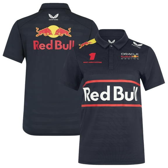 Women's Red Bull Racing Max Verstappen Navy Red Bull Racing Replica Driver Polo