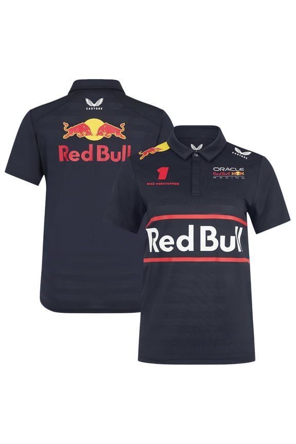 Women's Red Bull Racing Max Verstappen Navy Red Bull Racing Replica Driver Polo