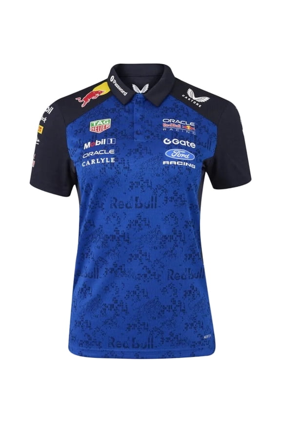 F1 Women's 2026 Team Polo Shirt- Blue/Navy