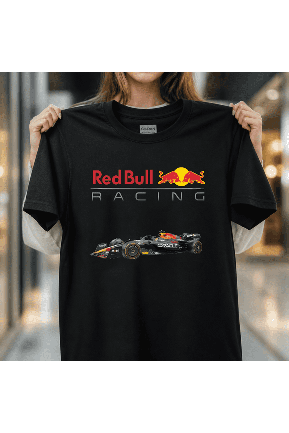 Red Bull Racing Formula One F1 Team Oracle Fan Graphic Unisex T-Shirt, S- 5XL