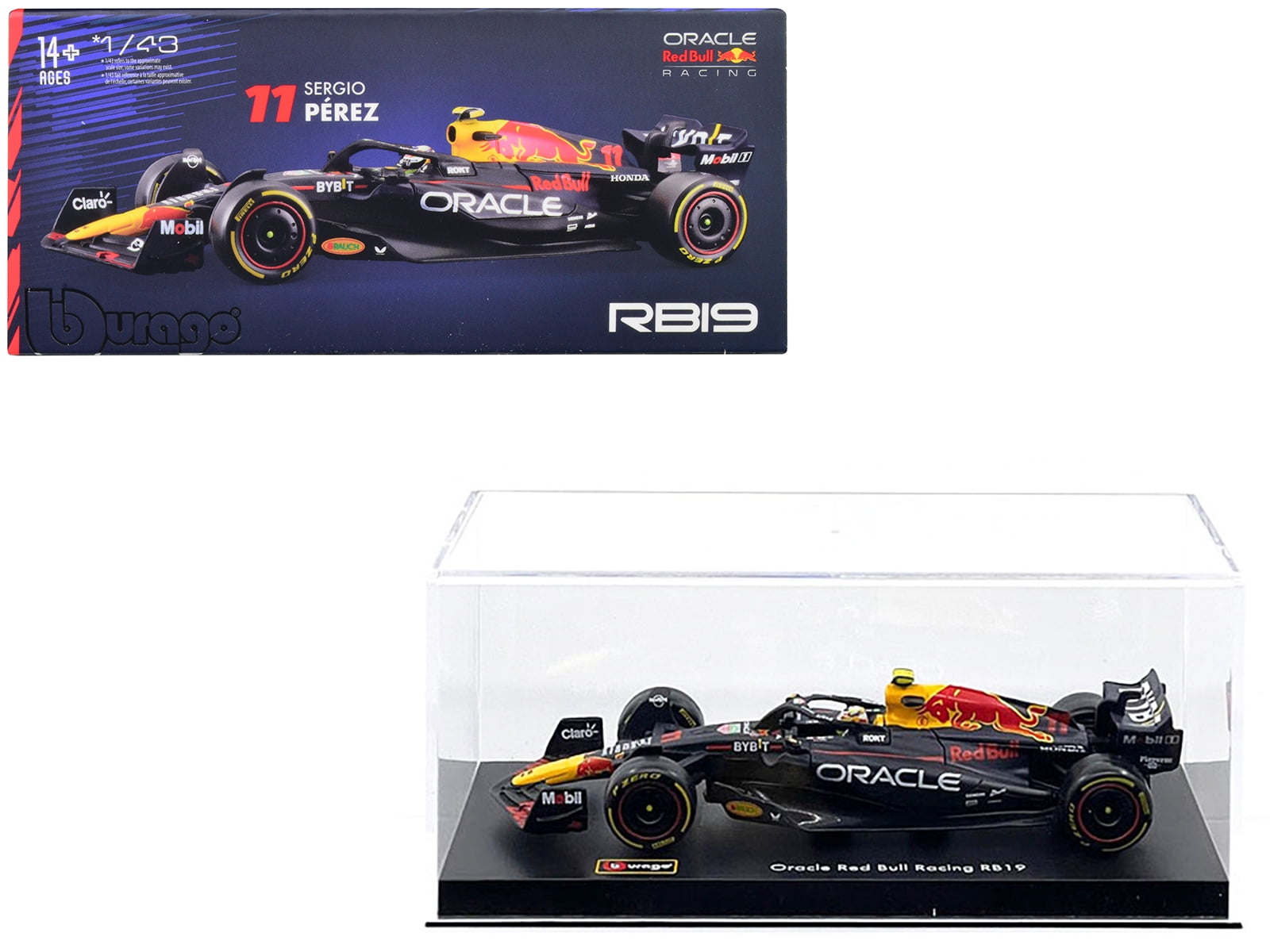 Red Bull Racing RB19 11 "Oracle" F1 World Championship (2023) w/Figure