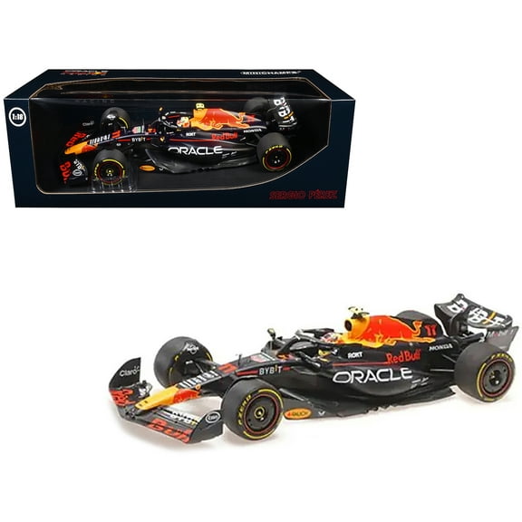 Red Bull Racing RB19 #11 Sergio Perez "Oracle" 2nd Place F1 Formula One "Italian GP" (2023) with Driver Limited Edition to 108 pieces Worldwide 1/18 Diecast Model Car by Minichamps