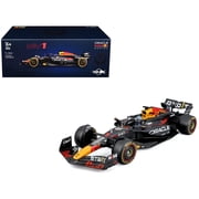 Red Bull Racing RB20 #1 "Oracle" Winner F1 Championship "Drivers Champion" 2024 with Case 1/24 Diecast Model Car by Bburago