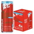 thumbnail image 1 of Red Bull Red Edition Sugarfree Energy Drink, Watermelon, 80mg Caffeine, 8.4 fl. oz., Pack of 4 Cans, 1 of 10