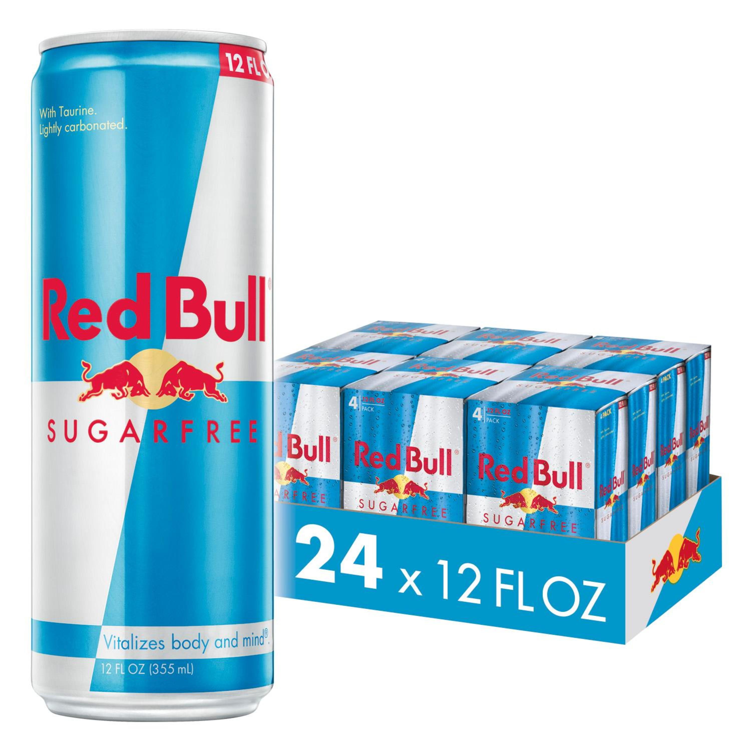 Red Bull Sugar Free Energy Drink, 12 Fl Oz, 6 Packs of 4 Cans
