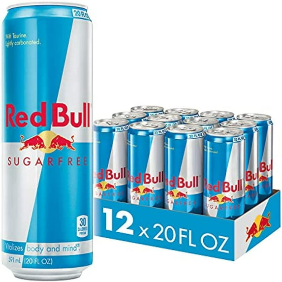 Red Bull Sugar Free Energy Drink, 20 Fl Oz (12 Count)