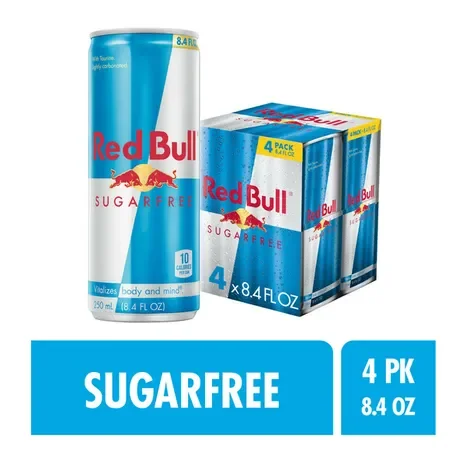 Red Bull Sugar Free Energy Drink  8.4 fl oz, 4 Pack