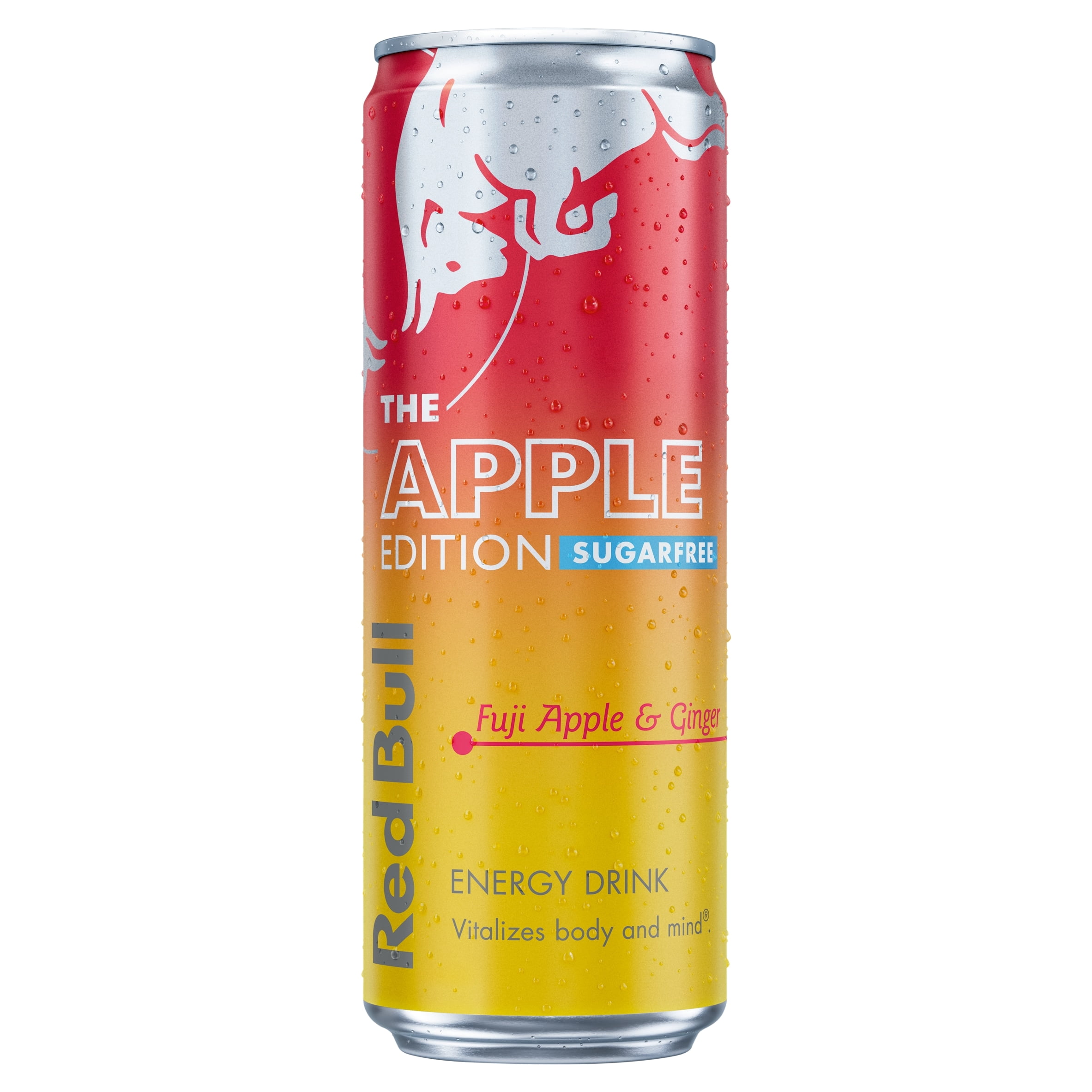 Red Bull Sugar Free Winter Apple & Ginger Edition Energy Drink 473ml, Imported from Britain