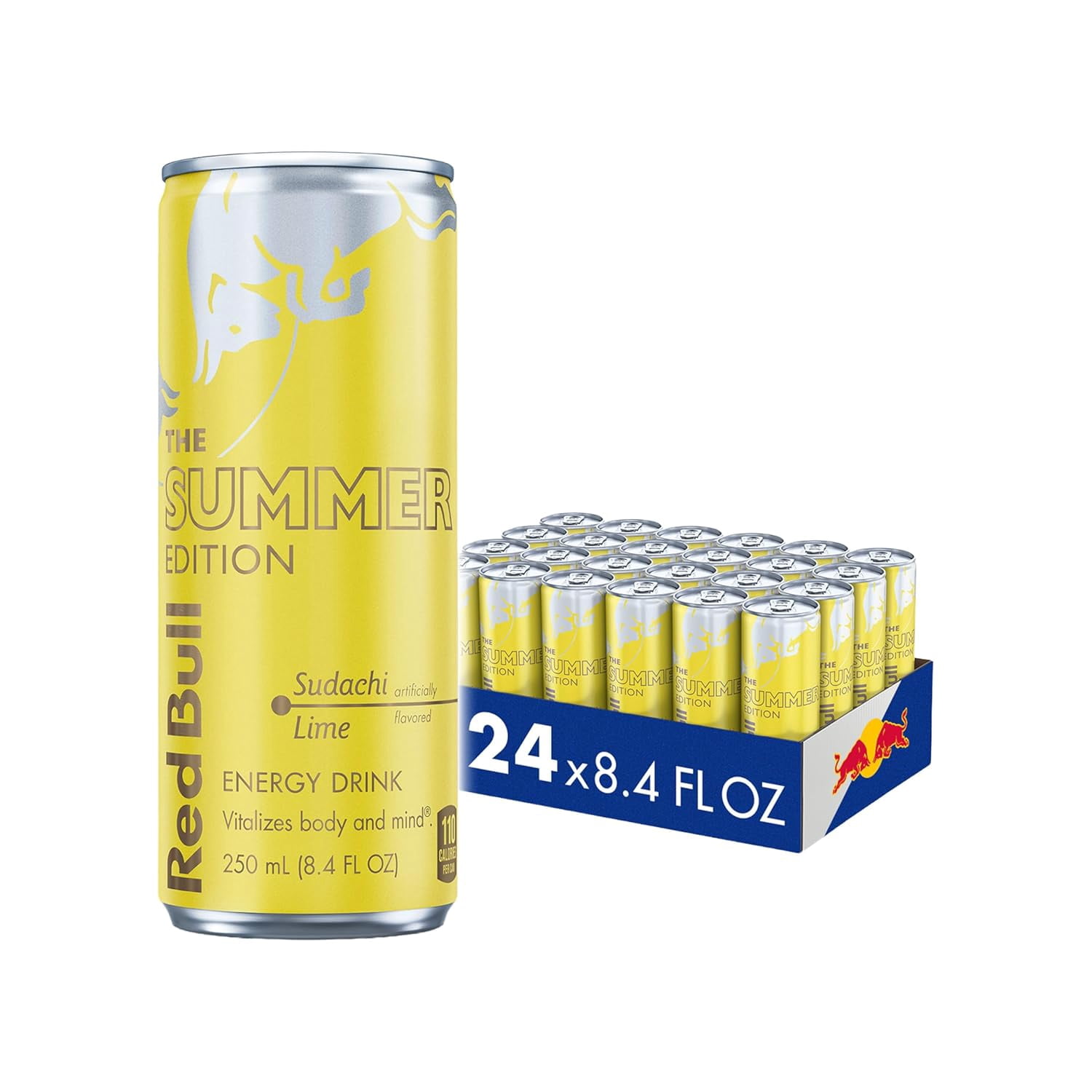Red Bull Summer Edition Energy Drink, Sudachi Lime  limited edition,  8.4 fl. oz 24 pack