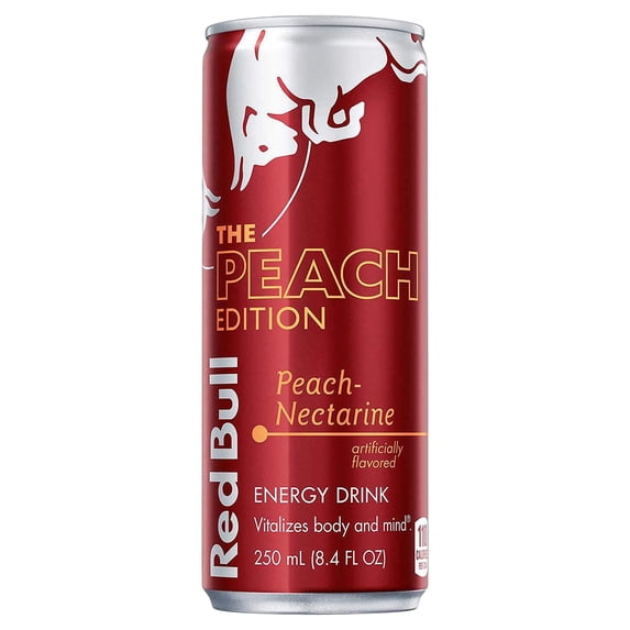 Red Bull The Peach Edition 12/8.4 Fl Oz Cans NET 100.8 Fl Oz,, ()