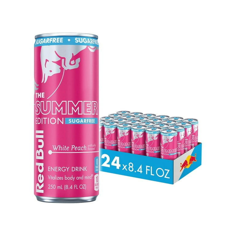 Red Bull Summer Edition Energy Drink, Sugar Free, White